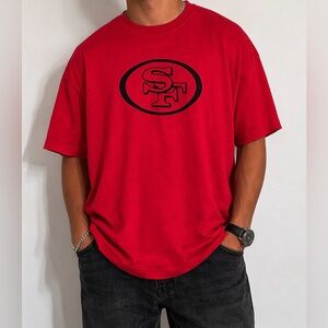 SAN FRANCISCO SF Red Oversized T-Shirt Unisex Adult Size Large NWOT